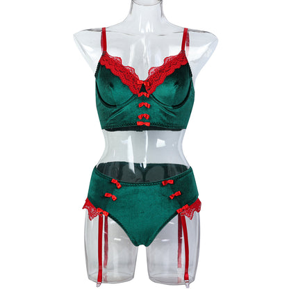 Loviss Womens Christmas Lingerie Sexy Santa Babydoll Chemise Nightgown Sleepwear